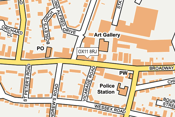 OX11 8RJ map - OS OpenMap – Local (Ordnance Survey) OX11 8RJ map - OS OpenMap – Local (Ordnance Survey)
