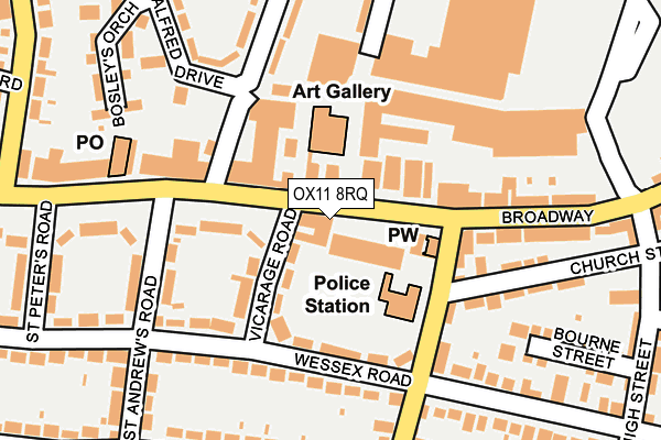 OX11 8RQ map - OS OpenMap – Local (Ordnance Survey) OX11 8RQ map - OS OpenMap – Local (Ordnance Survey)