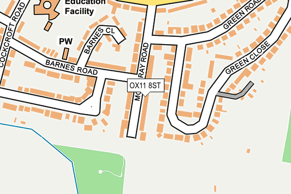 OX11 8ST map - OS OpenMap – Local (Ordnance Survey) OX11 8ST map - OS OpenMap – Local (Ordnance Survey)
