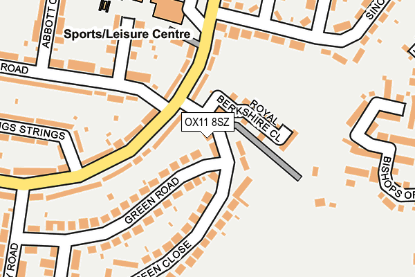 OX11 8SZ map - OS OpenMap – Local (Ordnance Survey) OX11 8SZ map - OS OpenMap – Local (Ordnance Survey)
