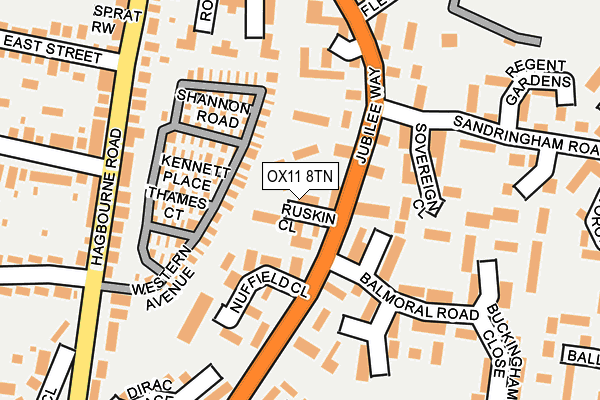 OX11 8TN map - OS OpenMap – Local (Ordnance Survey) OX11 8TN map - OS OpenMap – Local (Ordnance Survey)