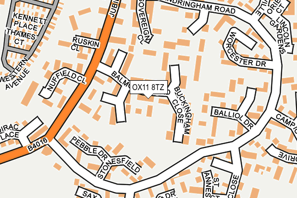 OX11 8TZ map - OS OpenMap – Local (Ordnance Survey) OX11 8TZ map - OS OpenMap – Local (Ordnance Survey)