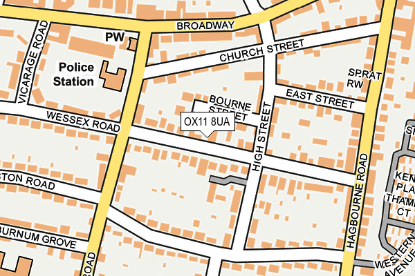 OX11 8UA map - OS OpenMap – Local (Ordnance Survey) OX11 8UA map - OS OpenMap – Local (Ordnance Survey)