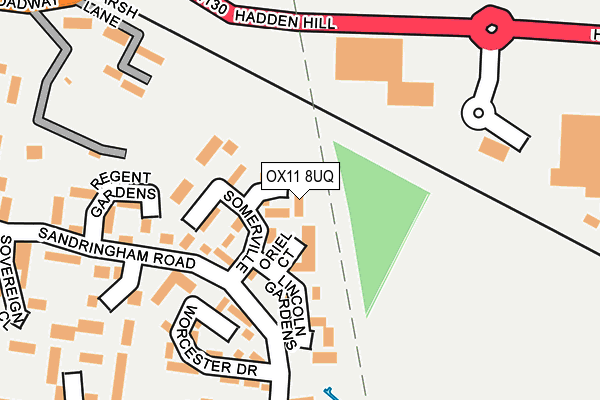 OX11 8UQ map - OS OpenMap – Local (Ordnance Survey) OX11 8UQ map - OS OpenMap – Local (Ordnance Survey)