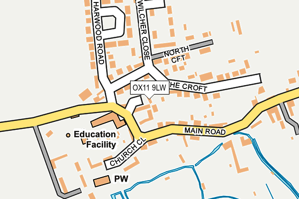 OX11 9LW map - OS OpenMap – Local (Ordnance Survey) OX11 9LW map - OS OpenMap – Local (Ordnance Survey)