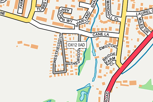 OX12 0AD map - OS OpenMap – Local (Ordnance Survey) OX12 0AD map - OS OpenMap – Local (Ordnance Survey)
