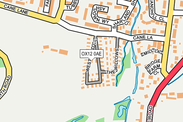 OX12 0AE map - OS OpenMap – Local (Ordnance Survey) OX12 0AE map - OS OpenMap – Local (Ordnance Survey)