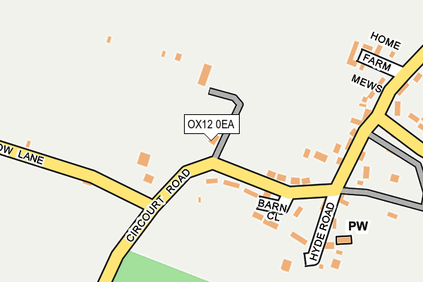 OX12 0EA map - OS OpenMap – Local (Ordnance Survey) OX12 0EA map - OS OpenMap – Local (Ordnance Survey)