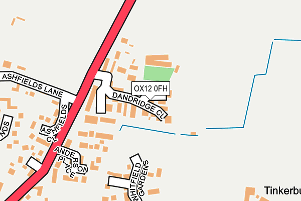 OX12 0FH map - OS OpenMap – Local (Ordnance Survey) OX12 0FH map - OS OpenMap – Local (Ordnance Survey)