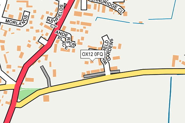OX12 0FQ map - OS OpenMap – Local (Ordnance Survey) OX12 0FQ map - OS OpenMap – Local (Ordnance Survey)