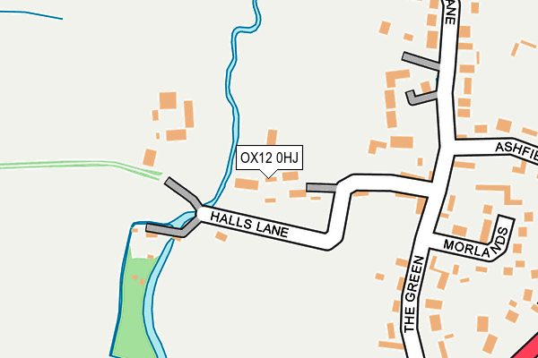 OX12 0HJ map - OS OpenMap – Local (Ordnance Survey) OX12 0HJ map - OS OpenMap – Local (Ordnance Survey)