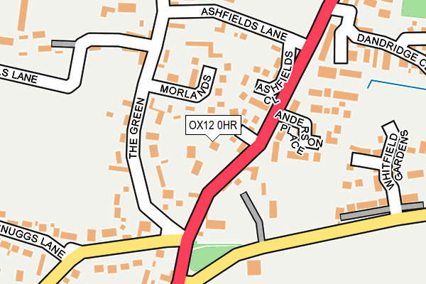 OX12 0HR map - OS OpenMap – Local (Ordnance Survey) OX12 0HR map - OS OpenMap – Local (Ordnance Survey)