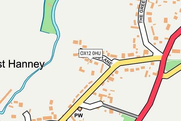 OX12 0HU map - OS OpenMap – Local (Ordnance Survey)