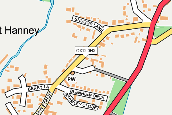 OX12 0HX map - OS OpenMap – Local (Ordnance Survey) OX12 0HX map - OS OpenMap – Local (Ordnance Survey)