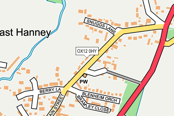 OX12 0HY map - OS OpenMap – Local (Ordnance Survey) OX12 0HY map - OS OpenMap – Local (Ordnance Survey)