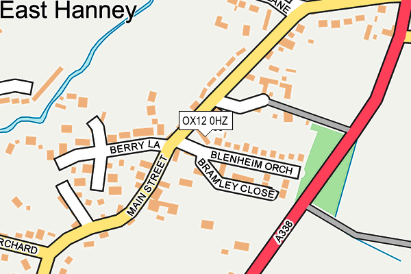 OX12 0HZ map - OS OpenMap – Local (Ordnance Survey) OX12 0HZ map - OS OpenMap – Local (Ordnance Survey)