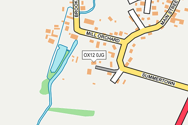 OX12 0JG map - OS OpenMap – Local (Ordnance Survey) OX12 0JG map - OS OpenMap – Local (Ordnance Survey)