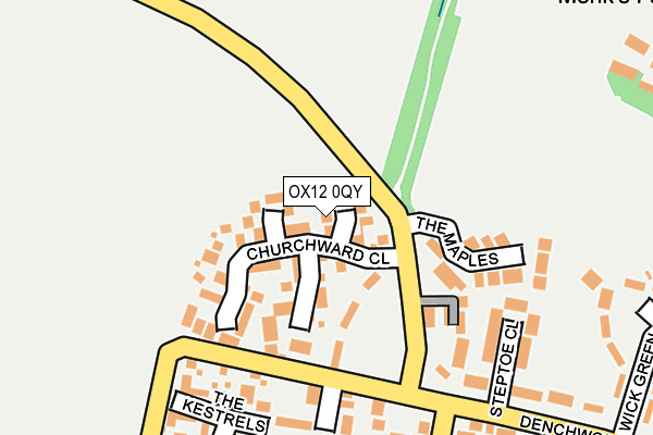 OX12 0QY map - OS OpenMap – Local (Ordnance Survey) OX12 0QY map - OS OpenMap – Local (Ordnance Survey)
