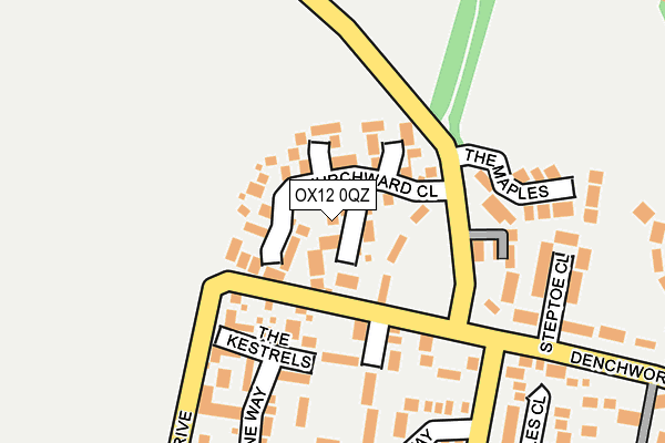 OX12 0QZ map - OS OpenMap – Local (Ordnance Survey) OX12 0QZ map - OS OpenMap – Local (Ordnance Survey)