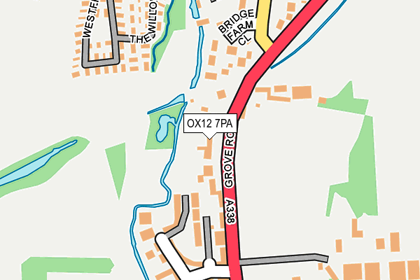 OX12 7PA map - OS OpenMap – Local (Ordnance Survey) OX12 7PA map - OS OpenMap – Local (Ordnance Survey)