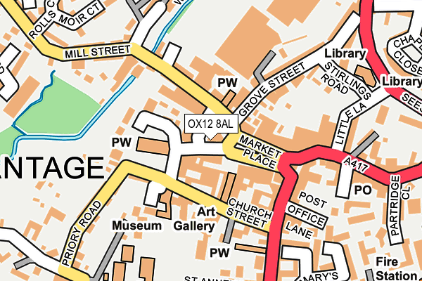 OX12 8AL map - OS OpenMap – Local (Ordnance Survey) OX12 8AL map - OS OpenMap – Local (Ordnance Survey)