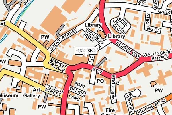 OX12 8BD map - OS OpenMap – Local (Ordnance Survey) OX12 8BD map - OS OpenMap – Local (Ordnance Survey)
