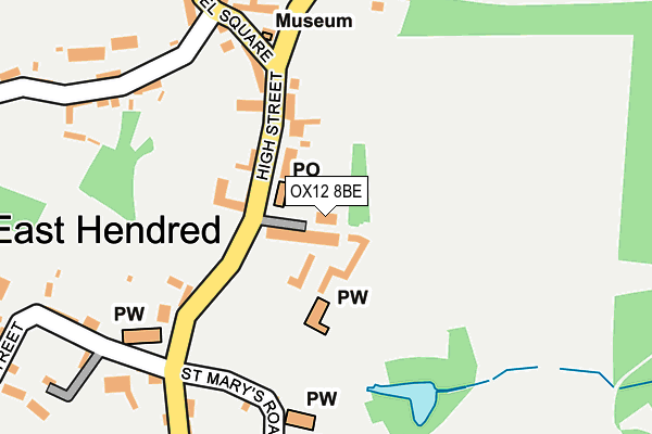 OX12 8BE map - OS OpenMap – Local (Ordnance Survey) OX12 8BE map - OS OpenMap – Local (Ordnance Survey)