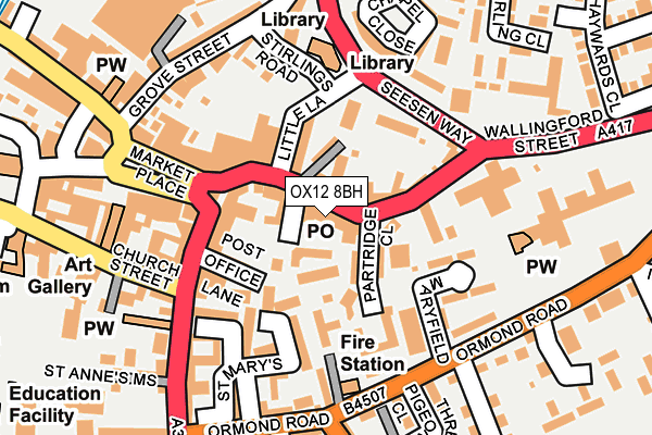 OX12 8BH map - OS OpenMap – Local (Ordnance Survey) OX12 8BH map - OS OpenMap – Local (Ordnance Survey)