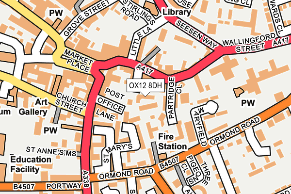 OX12 8DH map - OS OpenMap – Local (Ordnance Survey) OX12 8DH map - OS OpenMap – Local (Ordnance Survey)