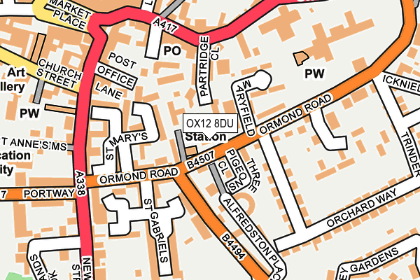 OX12 8DU map - OS OpenMap – Local (Ordnance Survey) OX12 8DU map - OS OpenMap – Local (Ordnance Survey)