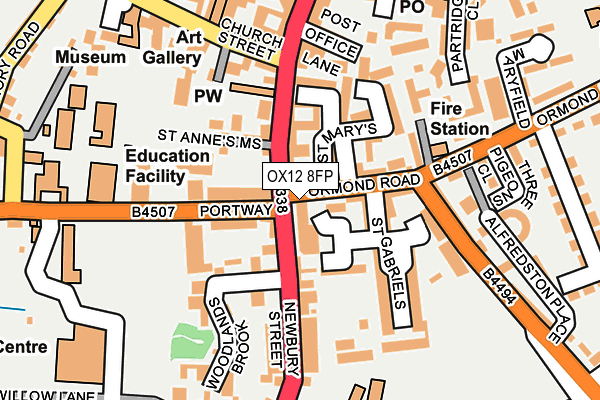 OX12 8FP map - OS OpenMap – Local (Ordnance Survey) OX12 8FP map - OS OpenMap – Local (Ordnance Survey)