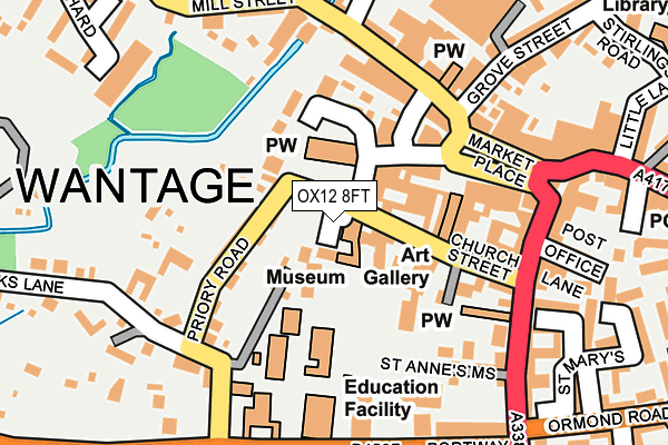 OX12 8FT map - OS OpenMap – Local (Ordnance Survey) OX12 8FT map - OS OpenMap – Local (Ordnance Survey)