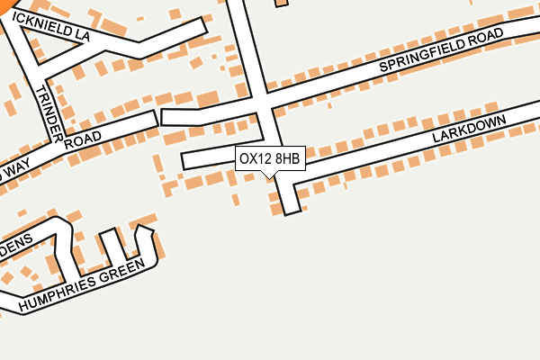 OX12 8HB map - OS OpenMap – Local (Ordnance Survey) OX12 8HB map - OS OpenMap – Local (Ordnance Survey)