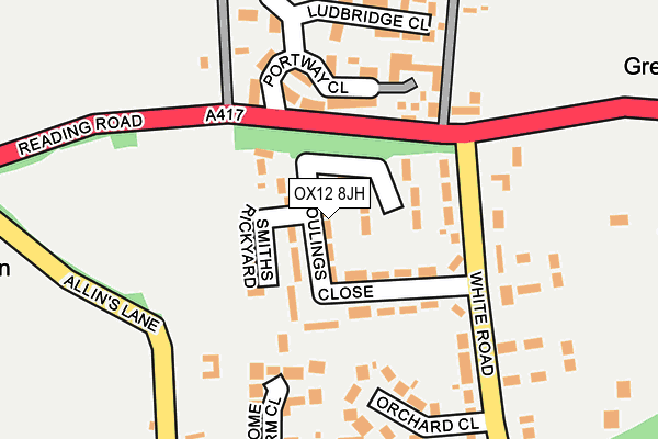 OX12 8JH map - OS OpenMap – Local (Ordnance Survey) OX12 8JH map - OS OpenMap – Local (Ordnance Survey)