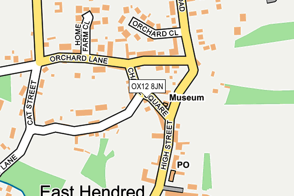 OX12 8JN map - OS OpenMap – Local (Ordnance Survey) OX12 8JN map - OS OpenMap – Local (Ordnance Survey)