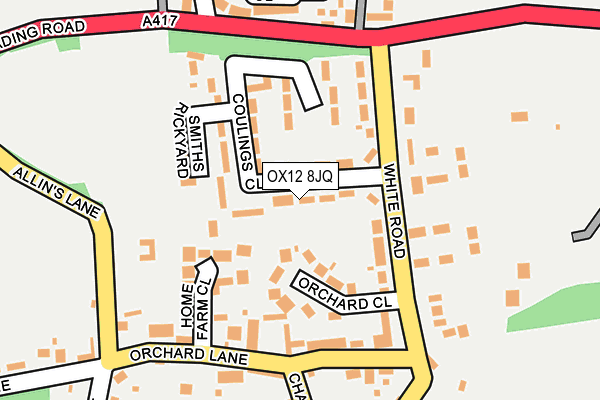 OX12 8JQ map - OS OpenMap – Local (Ordnance Survey) OX12 8JQ map - OS OpenMap – Local (Ordnance Survey)