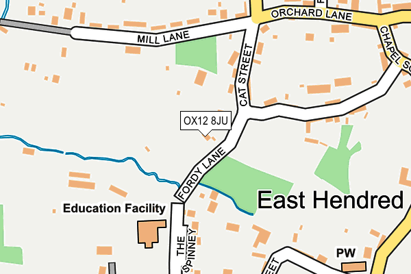OX12 8JU map - OS OpenMap – Local (Ordnance Survey) OX12 8JU map - OS OpenMap – Local (Ordnance Survey)