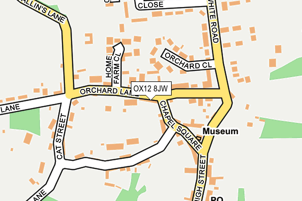 OX12 8JW map - OS OpenMap – Local (Ordnance Survey) OX12 8JW map - OS OpenMap – Local (Ordnance Survey)