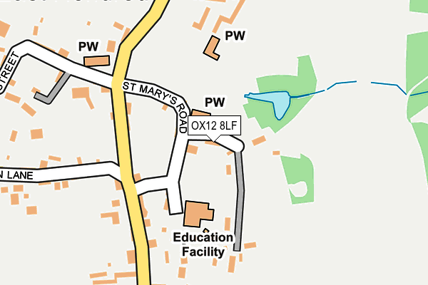 OX12 8LF map - OS OpenMap – Local (Ordnance Survey) OX12 8LF map - OS OpenMap – Local (Ordnance Survey)