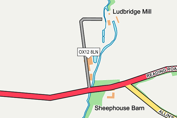 OX12 8LN map - OS OpenMap – Local (Ordnance Survey) OX12 8LN map - OS OpenMap – Local (Ordnance Survey)