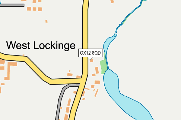 OX12 8QD map - OS OpenMap – Local (Ordnance Survey) OX12 8QD map - OS OpenMap – Local (Ordnance Survey)