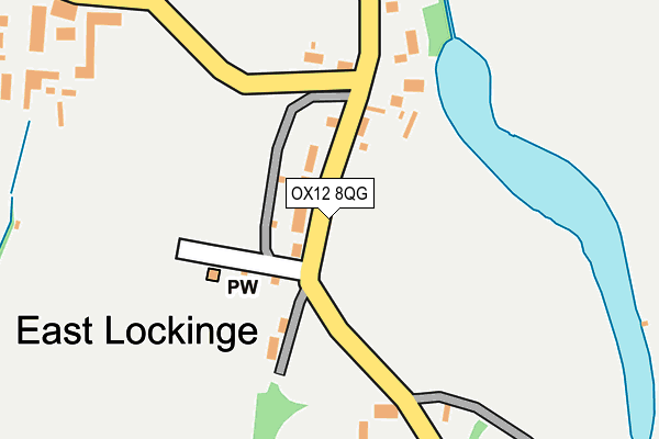 OX12 8QG map - OS OpenMap – Local (Ordnance Survey) OX12 8QG map - OS OpenMap – Local (Ordnance Survey)