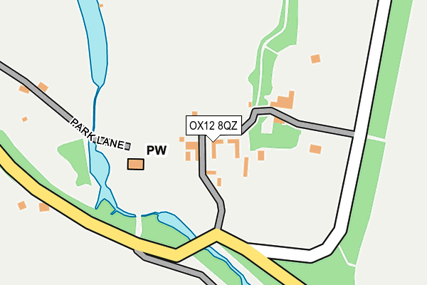 OX12 8QZ map - OS OpenMap – Local (Ordnance Survey)