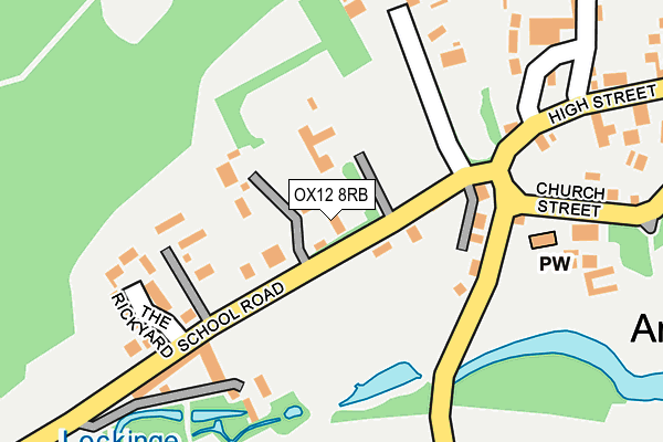 OX12 8RB map - OS OpenMap – Local (Ordnance Survey) OX12 8RB map - OS OpenMap – Local (Ordnance Survey)