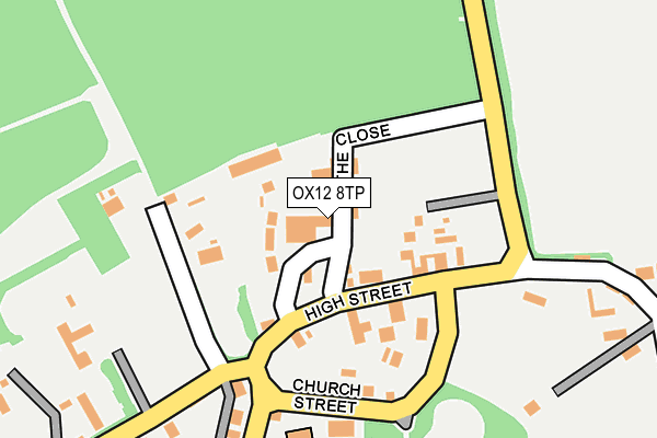 OX12 8TP map - OS OpenMap – Local (Ordnance Survey) OX12 8TP map - OS OpenMap – Local (Ordnance Survey)