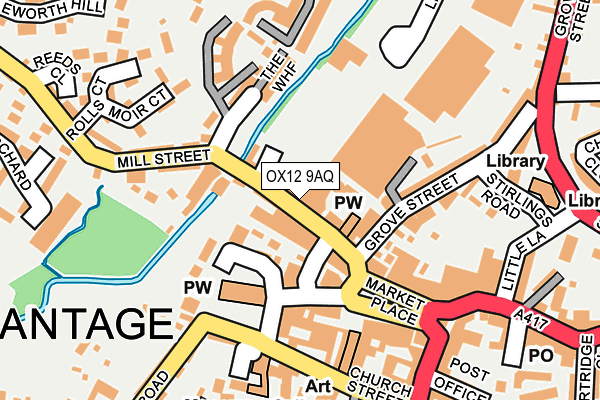 OX12 9AQ map - OS OpenMap – Local (Ordnance Survey) OX12 9AQ map - OS OpenMap – Local (Ordnance Survey)