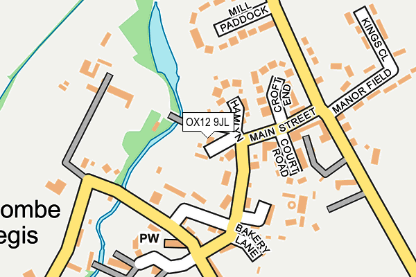 OX12 9JL map - OS OpenMap – Local (Ordnance Survey) OX12 9JL map - OS OpenMap – Local (Ordnance Survey)