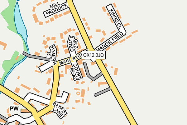 OX12 9JQ map - OS OpenMap – Local (Ordnance Survey) OX12 9JQ map - OS OpenMap – Local (Ordnance Survey)