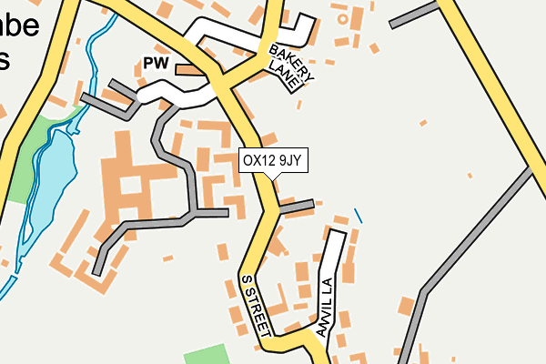 OX12 9JY map - OS OpenMap – Local (Ordnance Survey) OX12 9JY map - OS OpenMap – Local (Ordnance Survey)