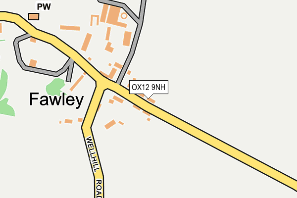 OX12 9NH map - OS OpenMap – Local (Ordnance Survey) OX12 9NH map - OS OpenMap – Local (Ordnance Survey)